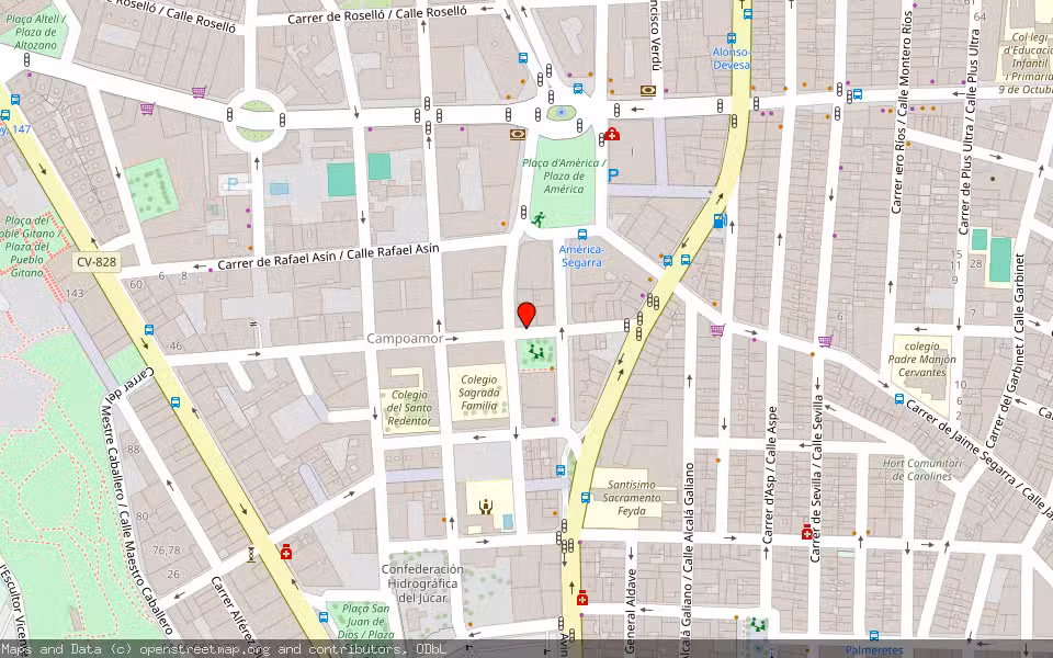 Mapa de Subasta Inmueble (Local comercial) en Alicante, Alicante/Alacant