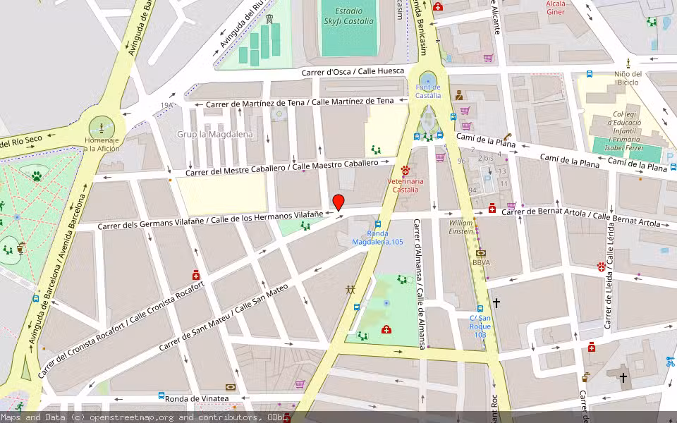 Mapa de Subasta Inmueble (Vivienda) en Castellon, Castellón/Castelló