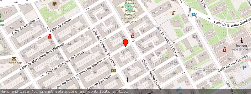 Mapa de Subasta de Inmueble (Local comercial) en Madrid, Madrid 