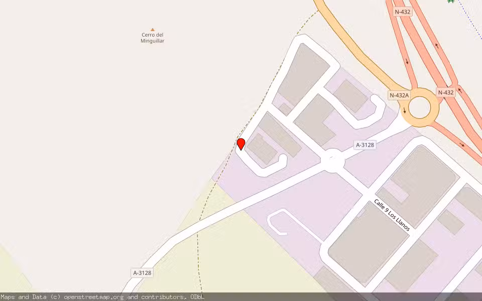 Mapa de Subasta Inmueble (Nave industrial) en Baena, Córdoba