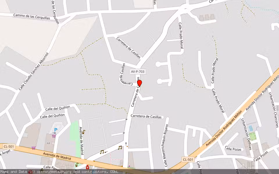 Mapa de Subasta Inmueble (Solar) en Sotillo De La Adrada, Ávila
