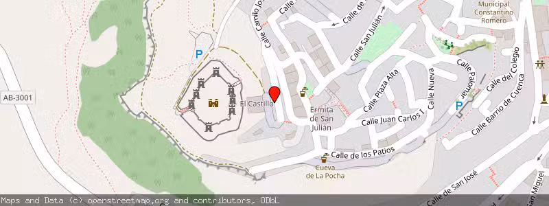 Mapa de Subasta de Inmueble (Vivienda) en Chinchilla De Montearagón, Albacete 