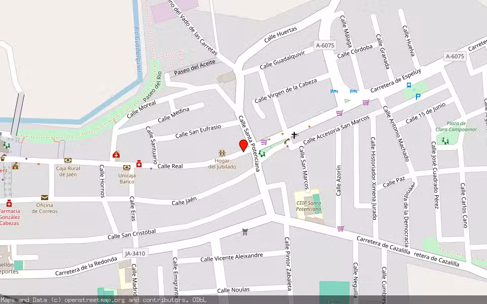 Mapa de Subasta Inmueble (Vivienda) en Andujar, Jaén