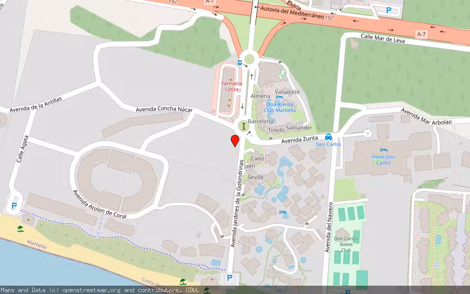 Mapa de Subasta Inmueble (Garaje) en Marbella, Málaga