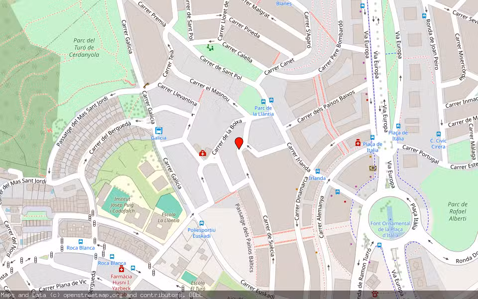 Mapa de Subasta Inmueble (Local comercial) en Mataró, Barcelona