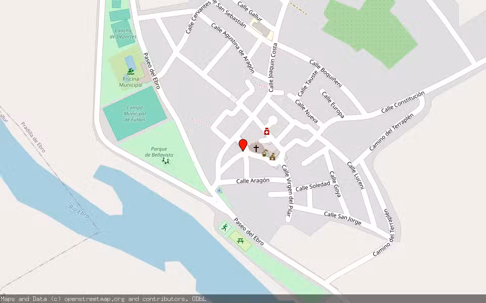 Mapa de Subasta Inmueble (Vivienda) en Pradilla De Ebro, Zaragoza