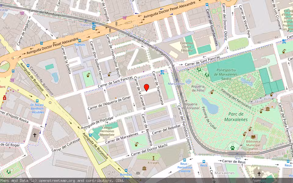 Mapa de Subasta Inmueble (Vivienda) en Valencia, Valencia/València