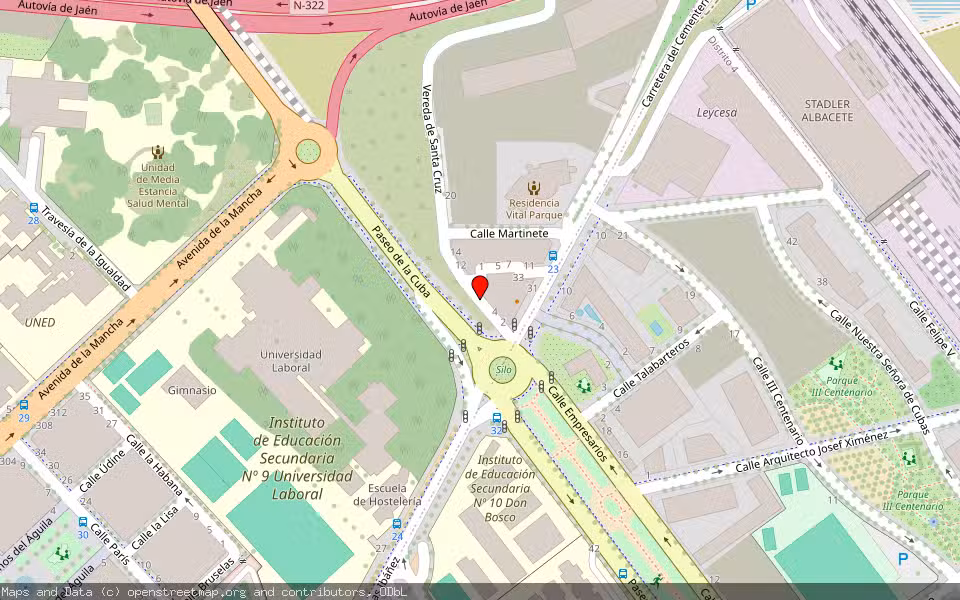 Mapa de Subasta Inmueble (Trastero) en Albacete