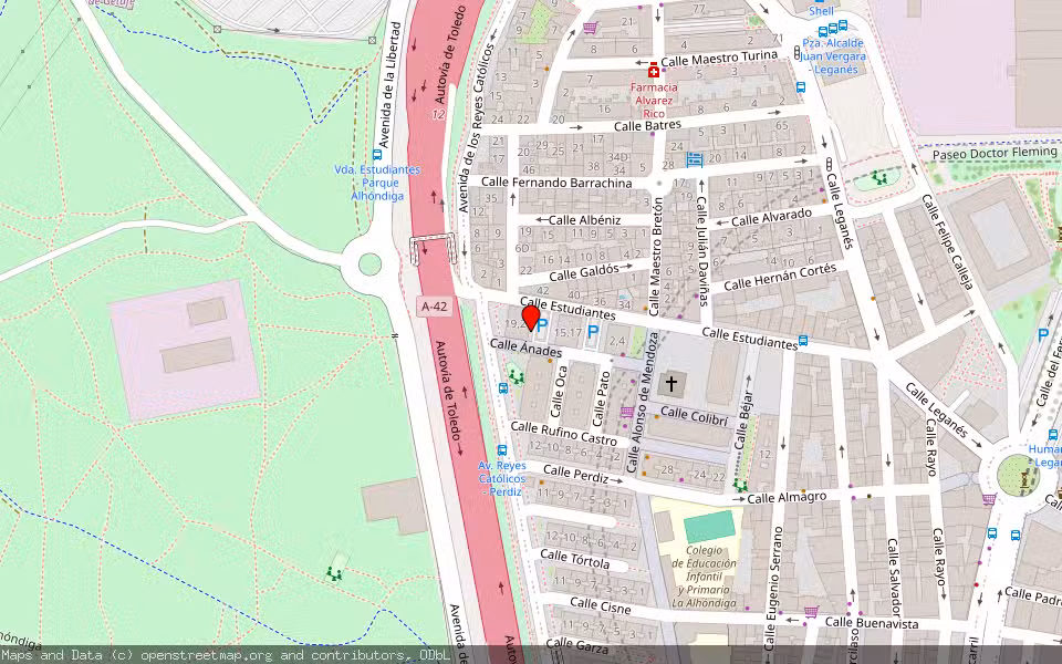 Mapa de Subasta Inmueble (Vivienda) en Getafe, Madrid