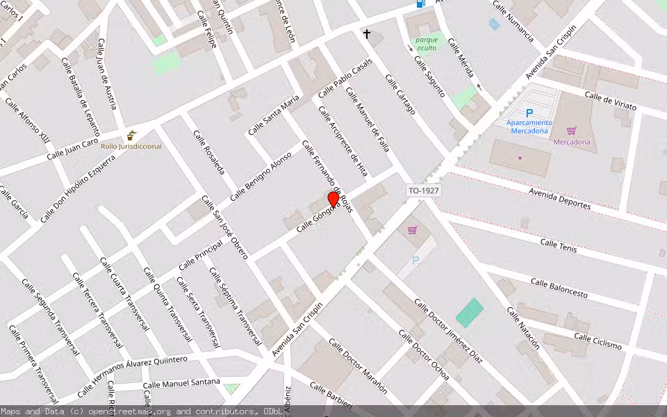 Mapa de Subasta Inmueble (Vivienda) en Fuensalida, Toledo