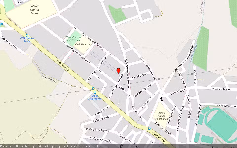 Mapa de Subasta Inmueble (Vivienda) en La Unión, Murcia