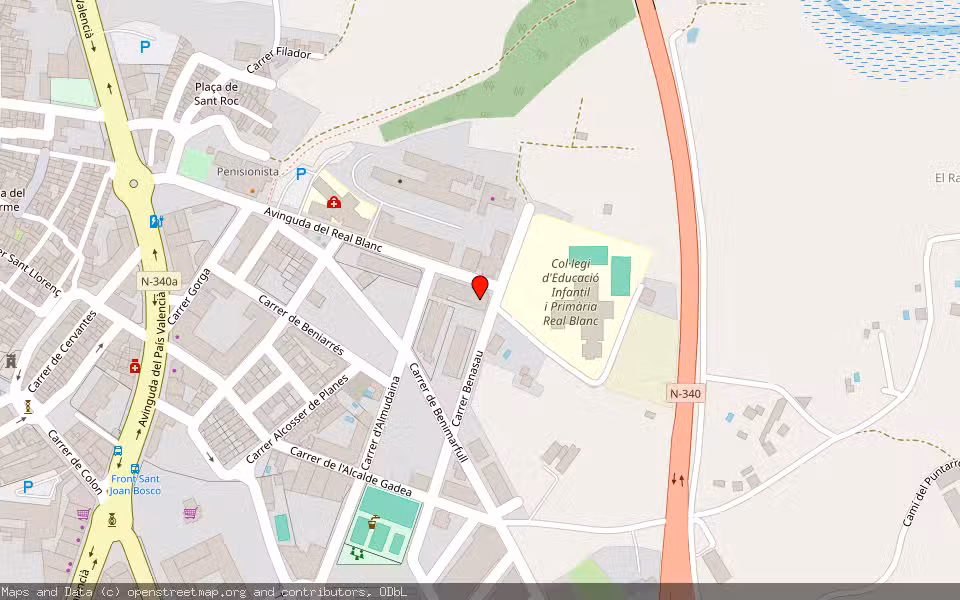 Mapa de Subasta Inmueble (Local comercial) en Cocentaina, Alicante/Alacant