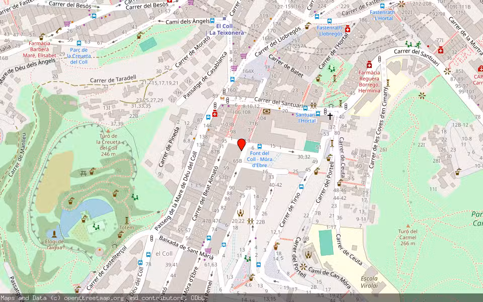 Mapa de Subasta Inmueble (Vivienda) en Barcelona