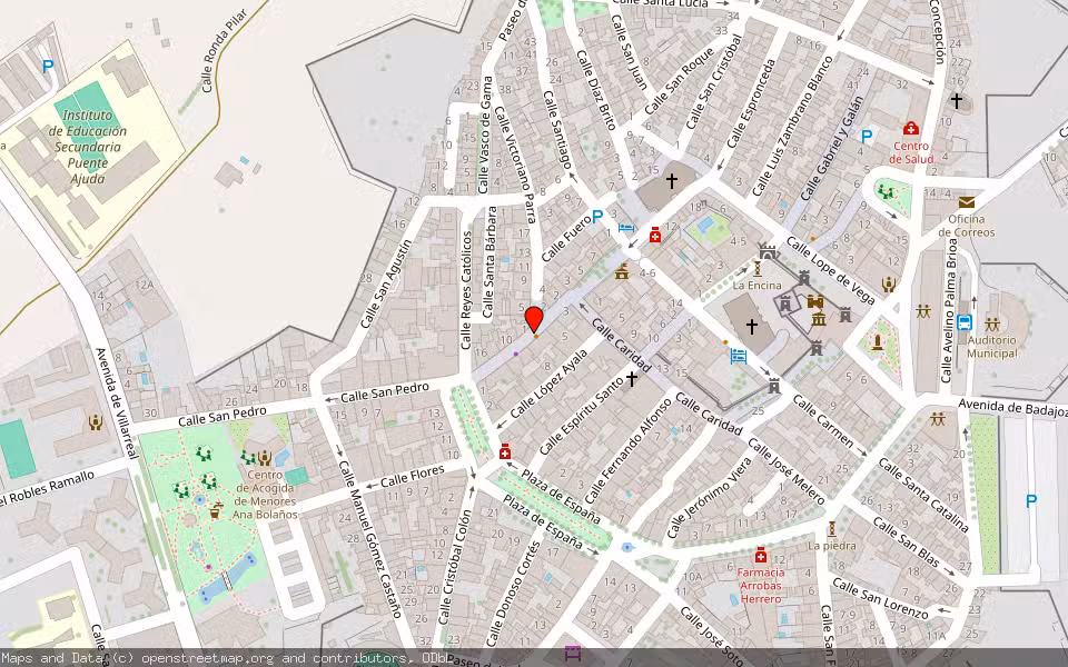 Mapa de Subasta Inmueble (Vivienda) en Olivenza, Badajoz