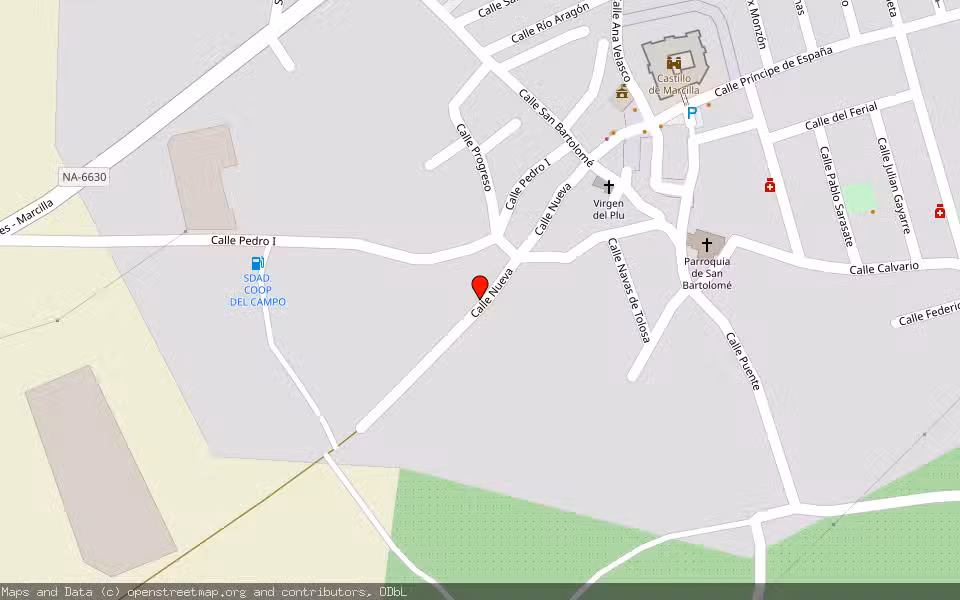 Mapa de Subasta Inmueble (Vivienda) en Marcilla, Navarra