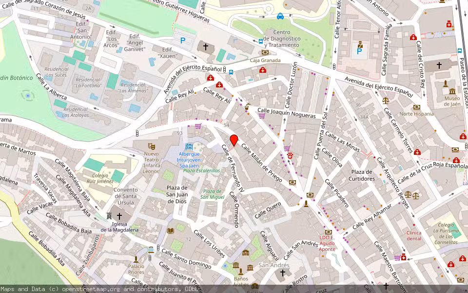 Mapa de Subasta Inmueble (Vivienda) en Jaén