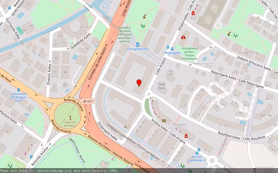 Mapa de Subasta Inmueble (Vivienda) en Leioa, Bizkaia
