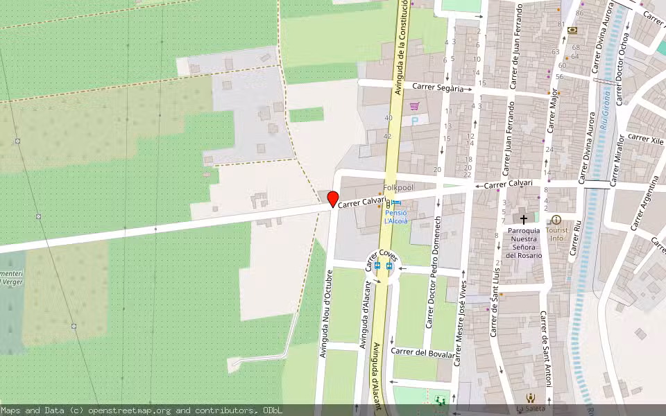 Mapa de Subasta Inmueble (Finca rústica) en El Vergel, Alicante/Alacant