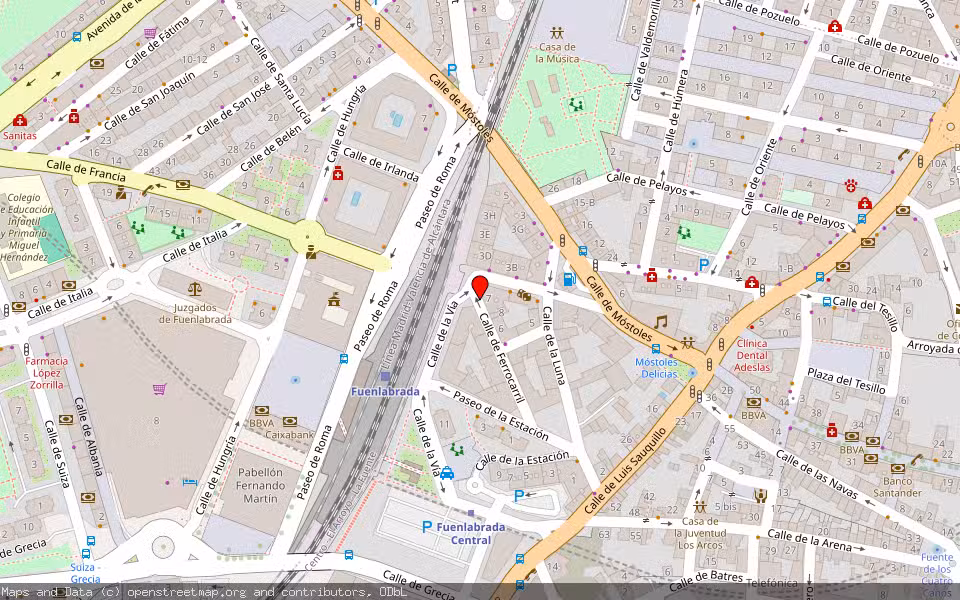 Mapa de Subasta Inmueble (Vivienda) en Fuenlabrada, Madrid