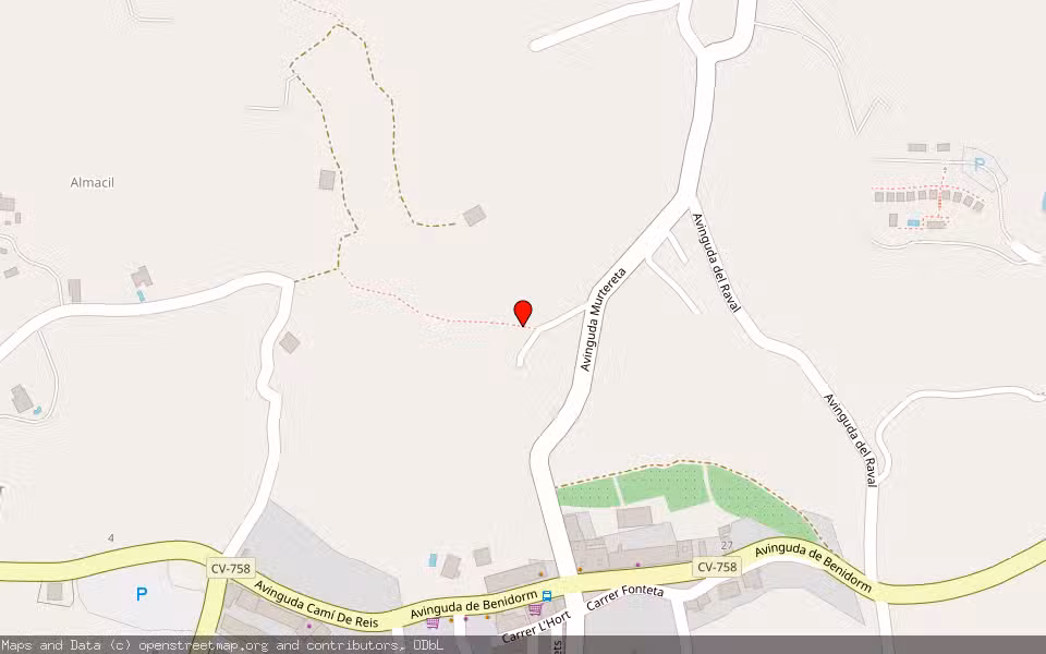 Mapa de Subasta Inmueble (Vivienda) en Finestrat, Alicante/Alacant