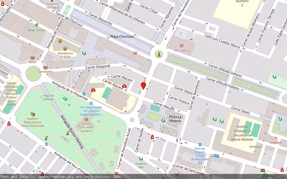 Mapa de Subasta Inmueble (Local comercial) en Sagunt, Valencia/València