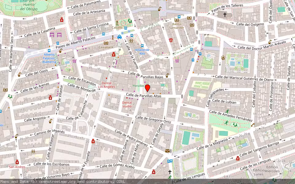 Mapa de Subasta Inmueble (Vivienda) en Madrid