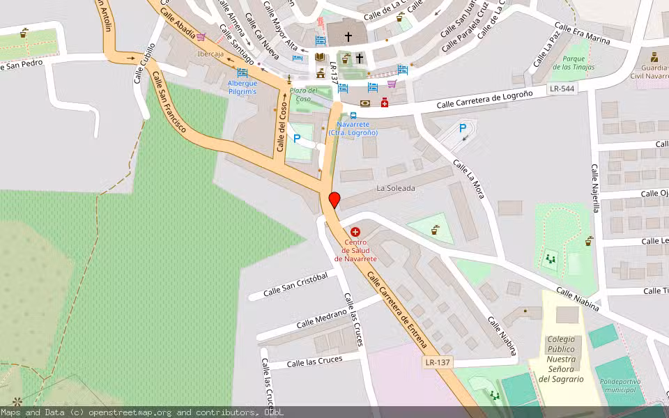 Mapa de Subasta Inmueble (Vivienda) en Navarrete, La Rioja