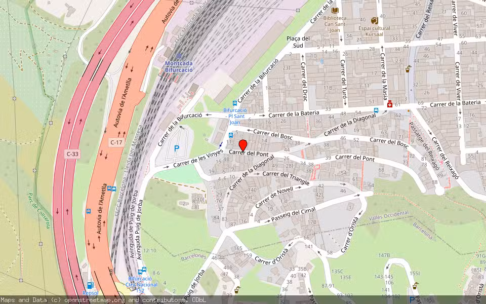 Mapa de Subasta Inmueble (Local comercial) en Montcada I Rexac, Barcelona