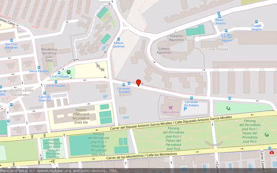 Mapa de Subasta Inmueble (Garaje) en Alacant/alicante, Alicante/Alacant