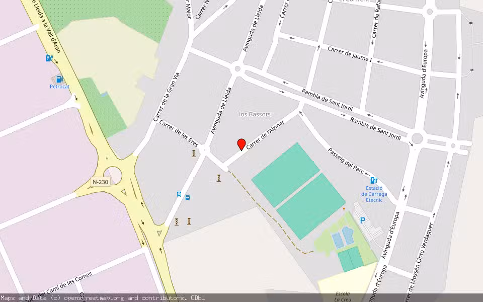 Mapa de Subasta Inmueble (Trastero) en Torrefarrera, Lleida