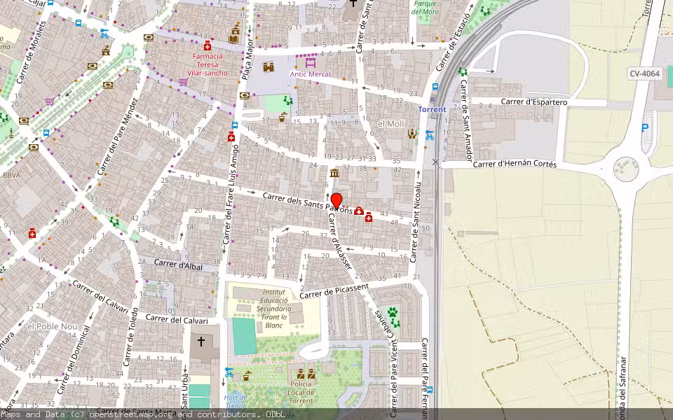 Mapa de Subasta Inmueble (Vivienda) en Torrent, Valencia/València