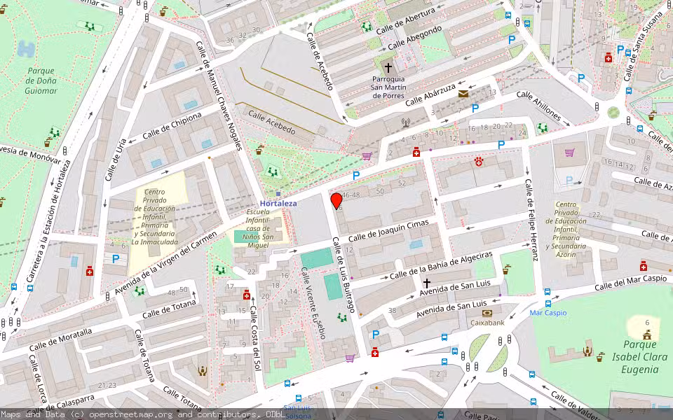 Mapa de Subasta Inmueble (Vivienda) en Madrid