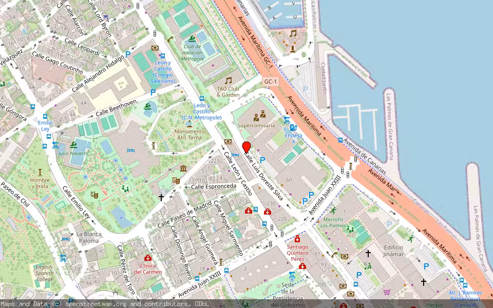 Mapa de Subasta Inmueble (Vivienda) en Palmas De Gran Canaria, Las, Las Palmas