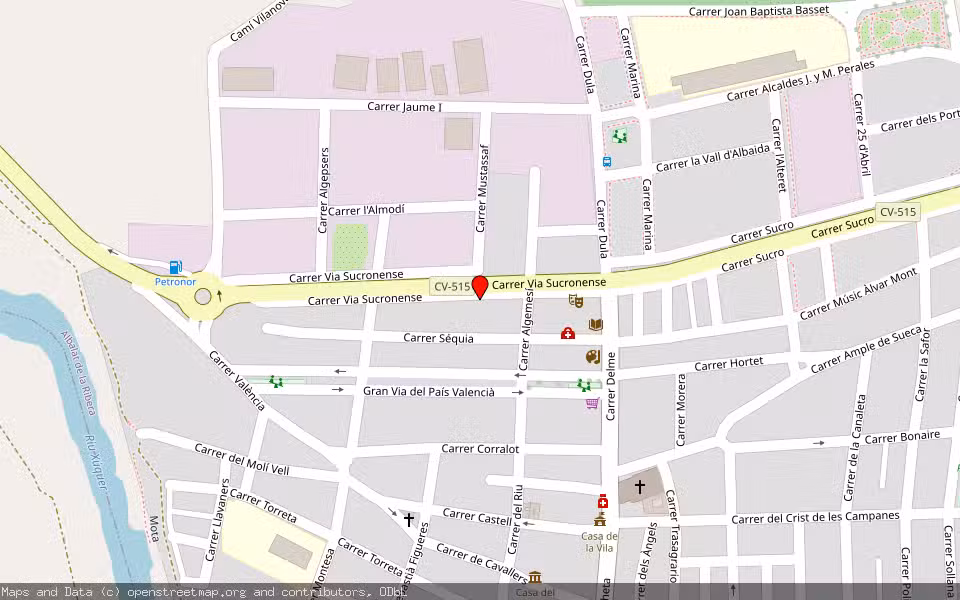 Mapa de Subasta Inmueble (Vivienda) en Albalat De La Ribera, Valencia/València