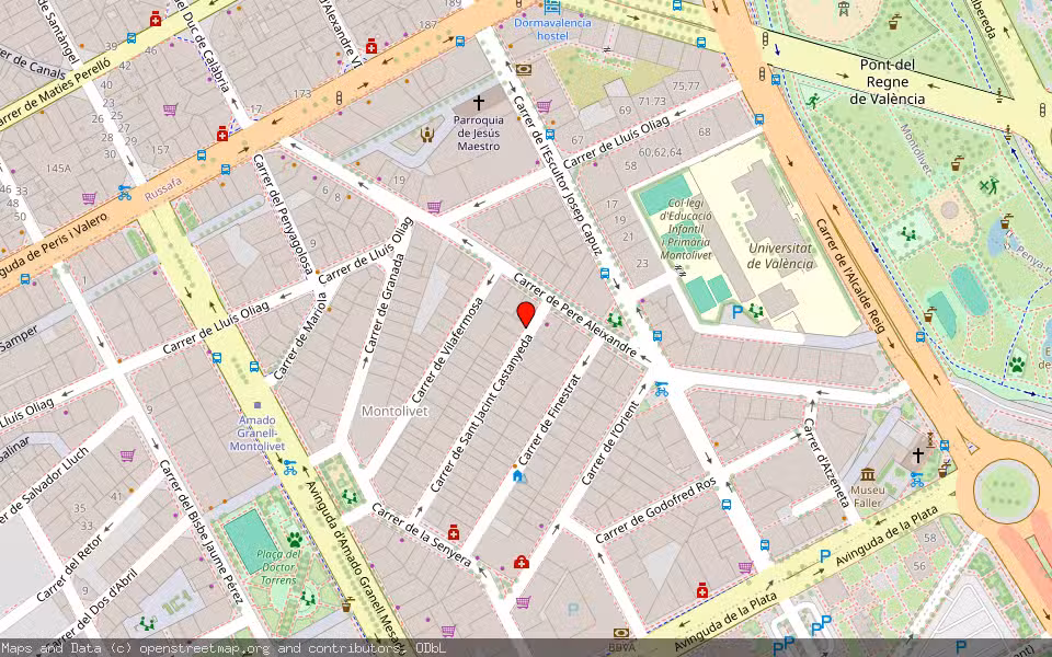 Mapa de Subasta Inmueble (Garaje) en Valencia, Valencia/València
