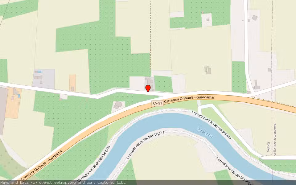 Mapa de Subasta Inmueble (Finca rústica) en Rojales, Alicante/Alacant