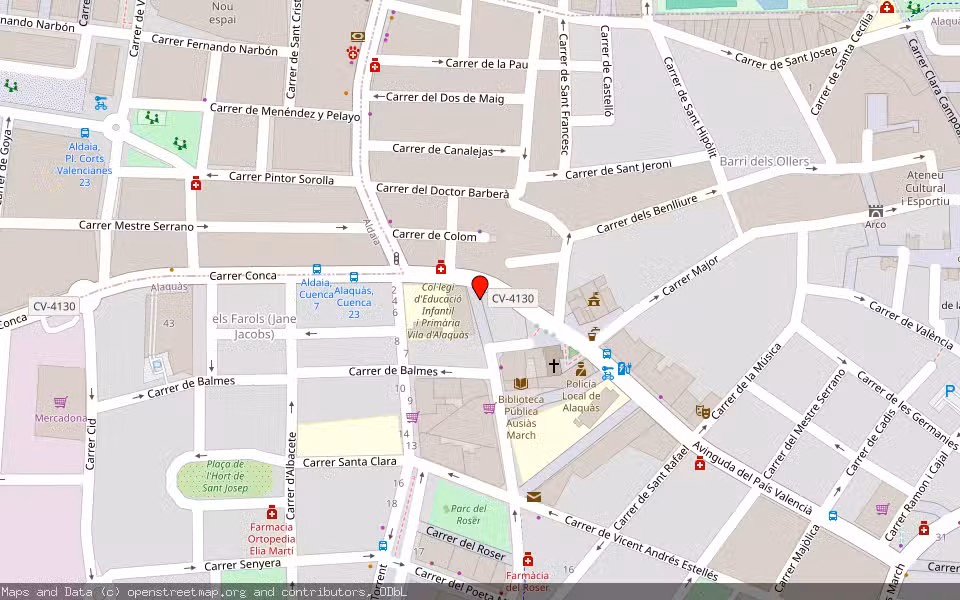 Mapa de Subasta Inmueble (Vivienda) en Alaquas, Valencia/València