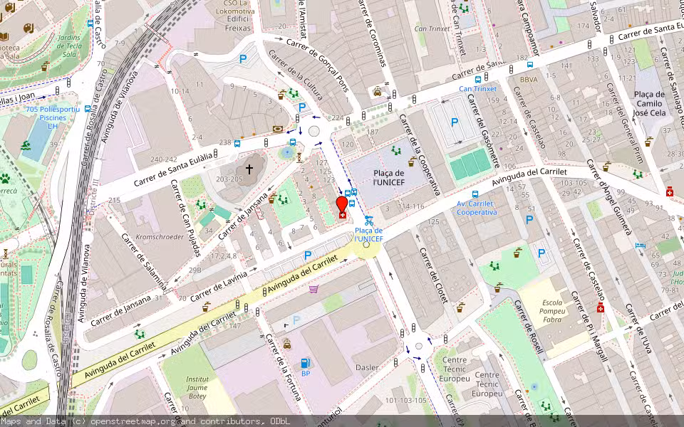 Mapa de Subasta Inmueble (Vivienda) en Hospitalet De Llobregat (l'), Barcelona