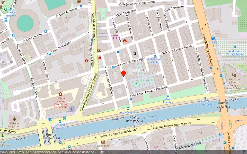 Mapa de Subasta Inmueble (Vivienda) en Murcia