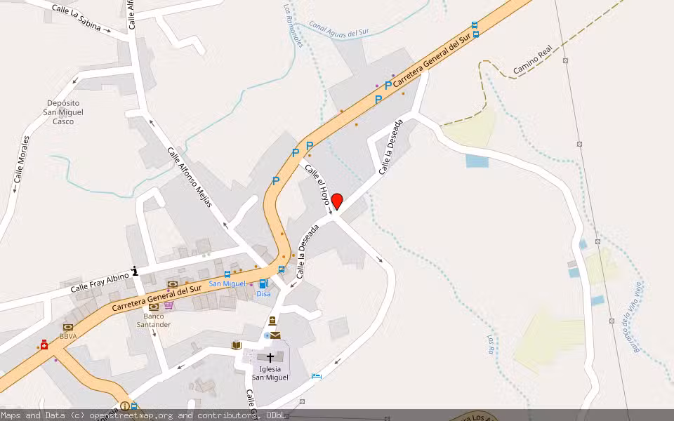 Mapa de Subasta Inmueble (Garaje) en San Miguel, Santa Cruz de Tenerife