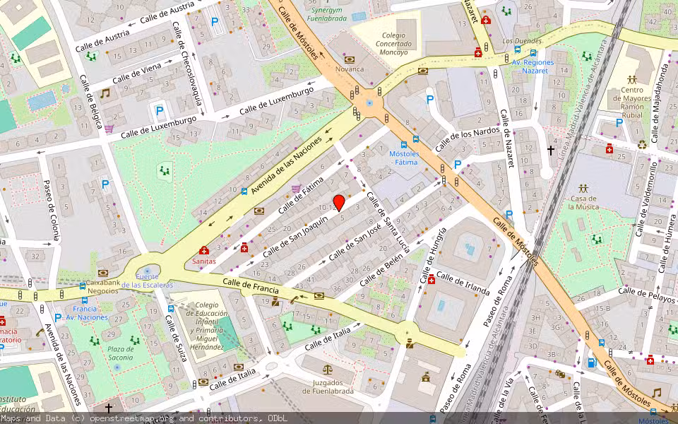 Mapa de Subasta Inmueble (Vivienda) en Fuenlabrada, Madrid