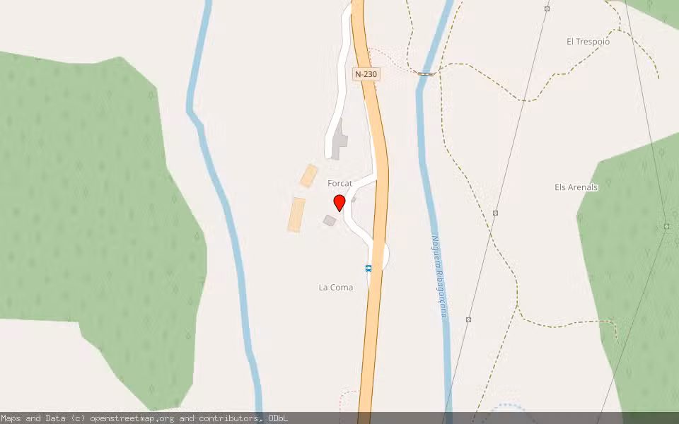 Mapa de Subasta Inmueble (Vivienda) en Llesp, Lleida