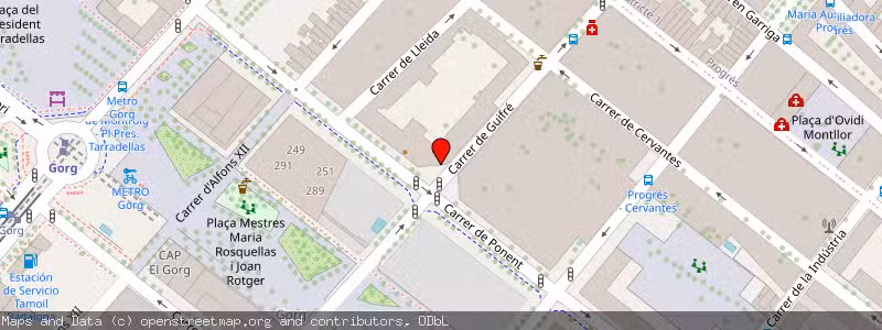 Mapa de Subasta de Inmueble (Local comercial) en Badalona, Barcelona 