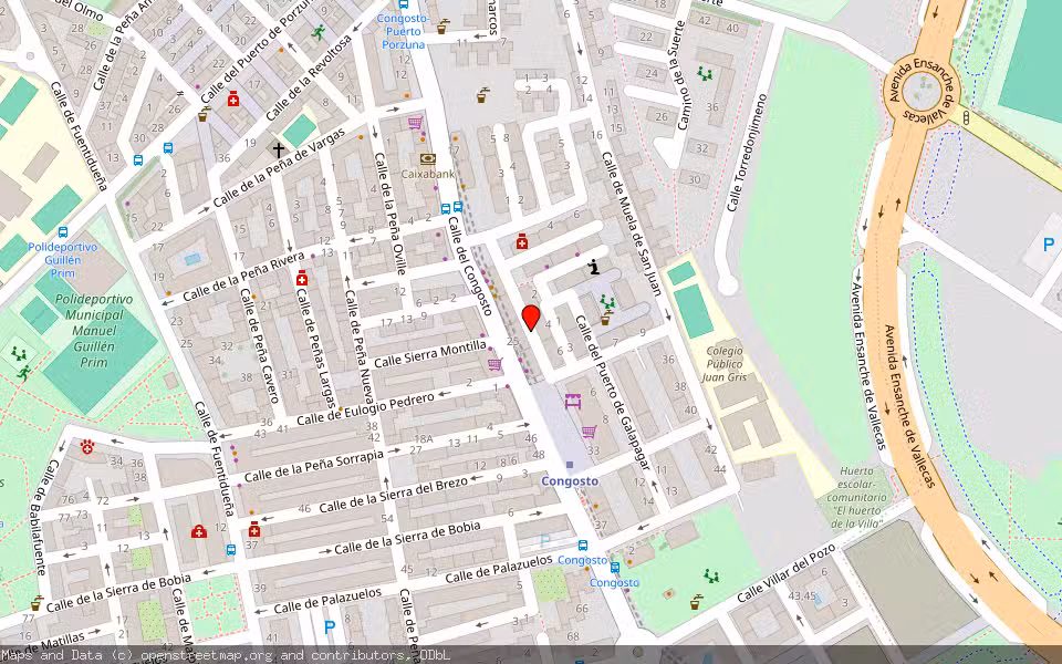 Mapa de Subasta Inmueble (Vivienda) en Madrid