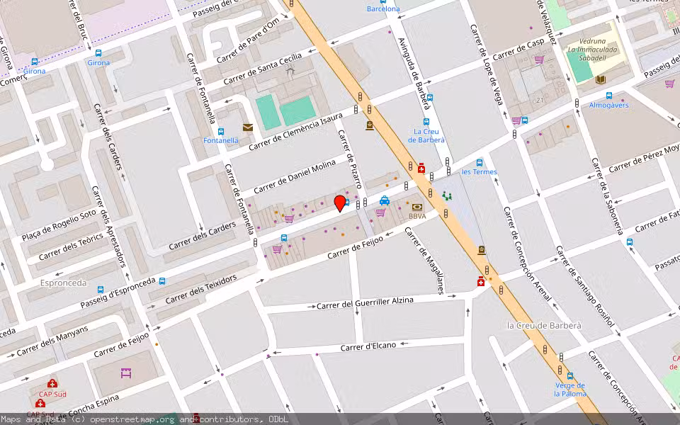Mapa de Subasta Inmueble (Vivienda) en Sabadell, Barcelona