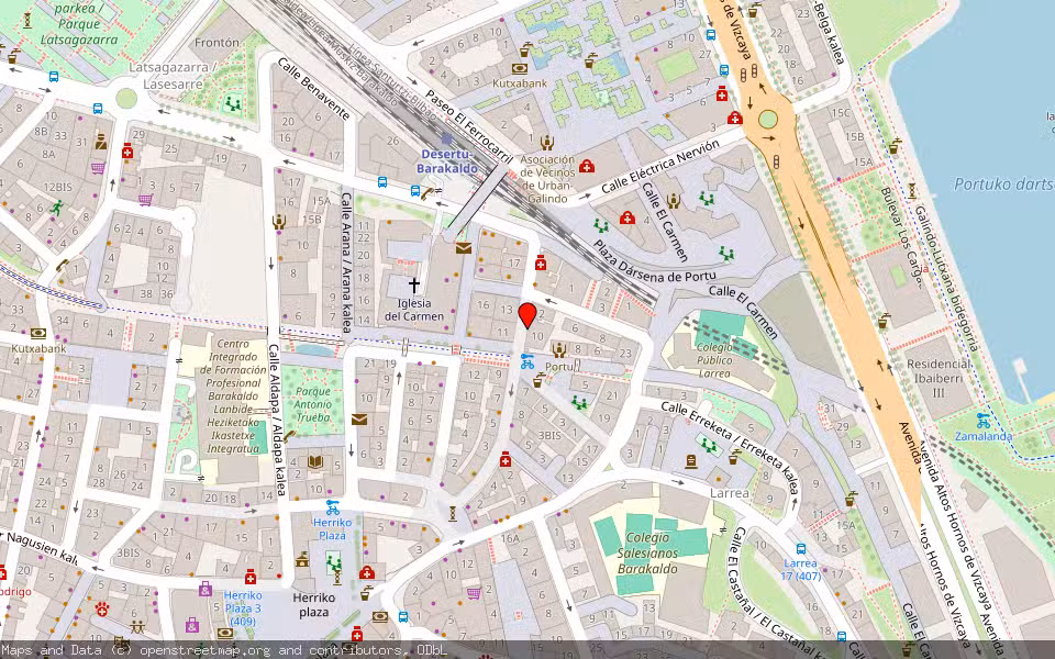 Mapa de Subasta Inmueble (Vivienda) en Barakaldo, Bizkaia
