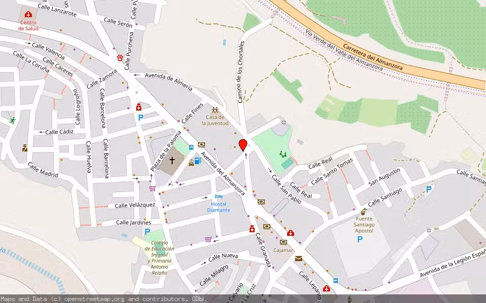 Mapa de Subasta Inmueble (Garaje) en Olula Del Rio, Almería