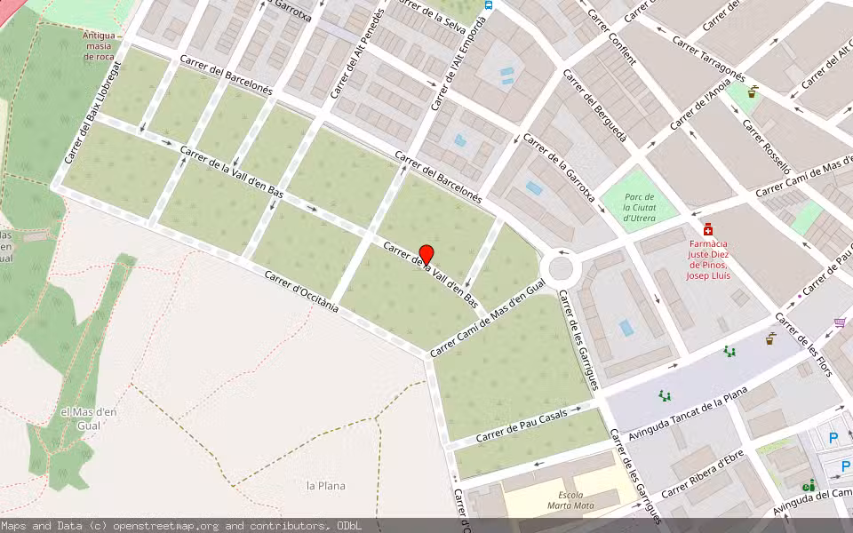 Mapa de Subasta Inmueble (Solar) en El Vendrell, Tarragona