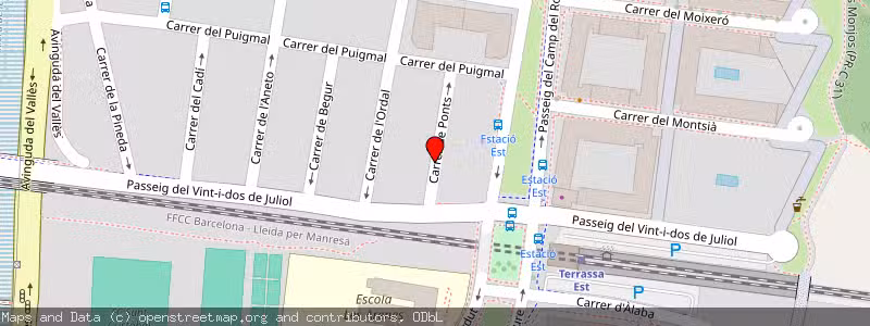 Mapa de Subasta de Inmueble (Garaje) en Terrassa, Barcelona 