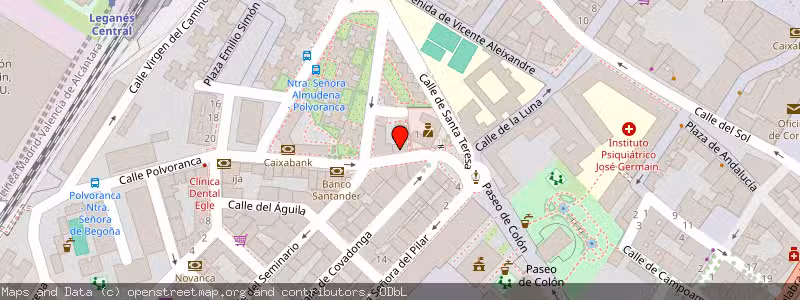 Mapa de Subasta de Inmueble (Vivienda) en Leganes, Madrid 